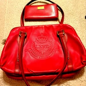 Red Leather Women's Bag